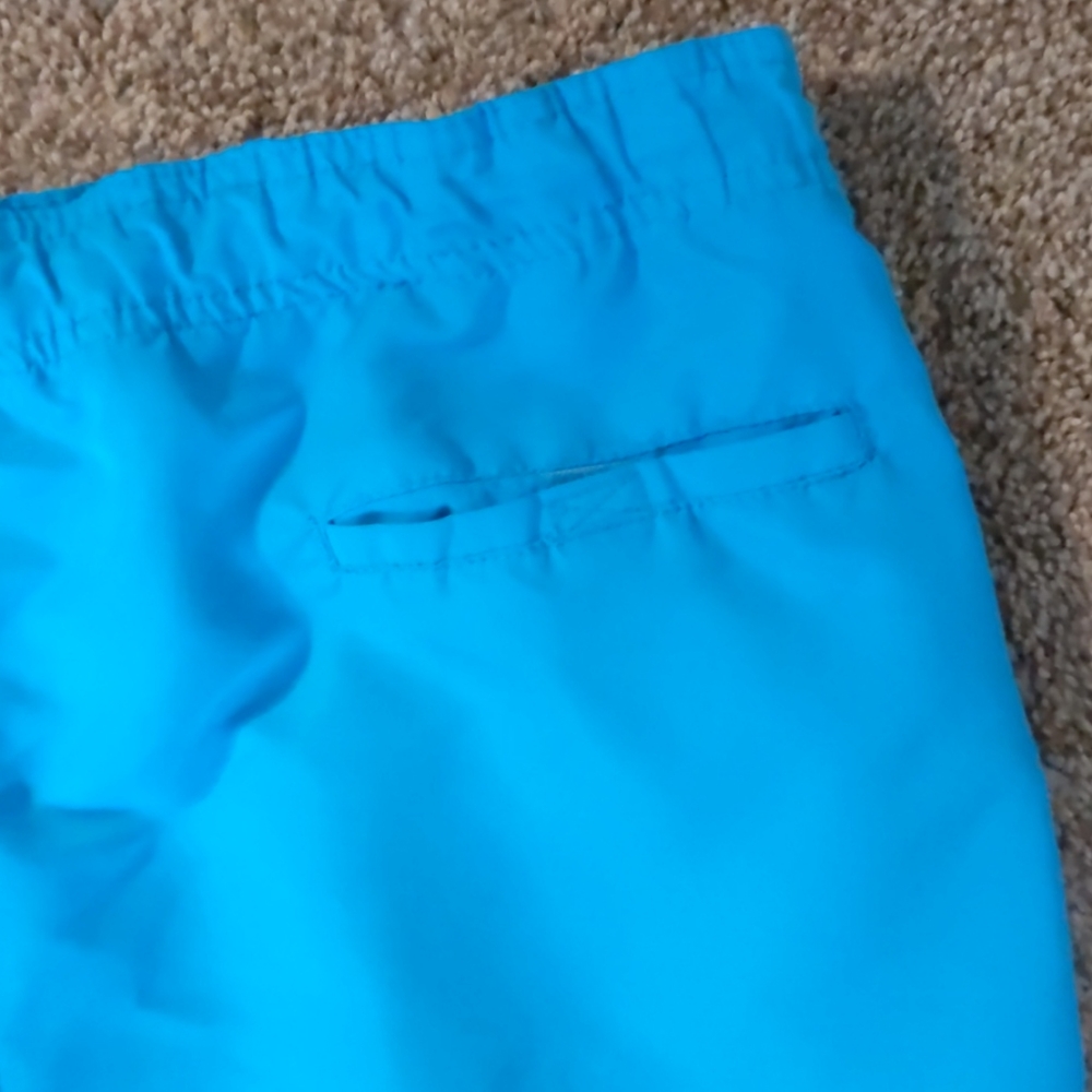 Hawaiian Authentics Aqua Blue Swim Trunks . Sz XL - Picture 8 of 9